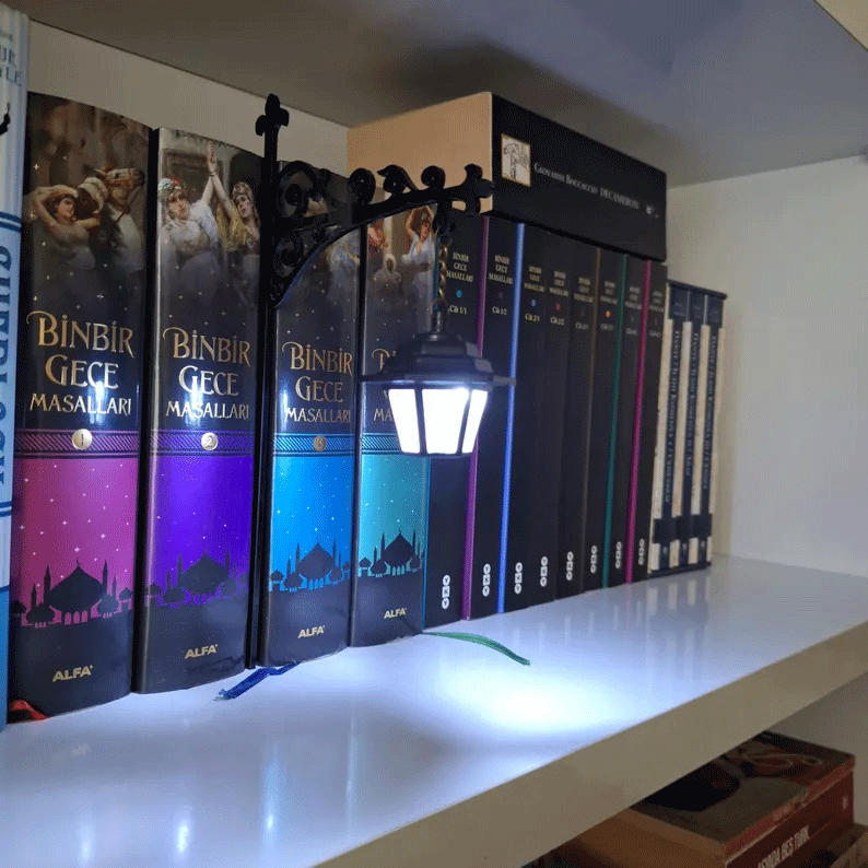 Miniature Hanging Lantern Decorative Bookshelf Lighting
