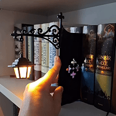 Miniature Hanging Lantern Decorative Bookshelf Lighting