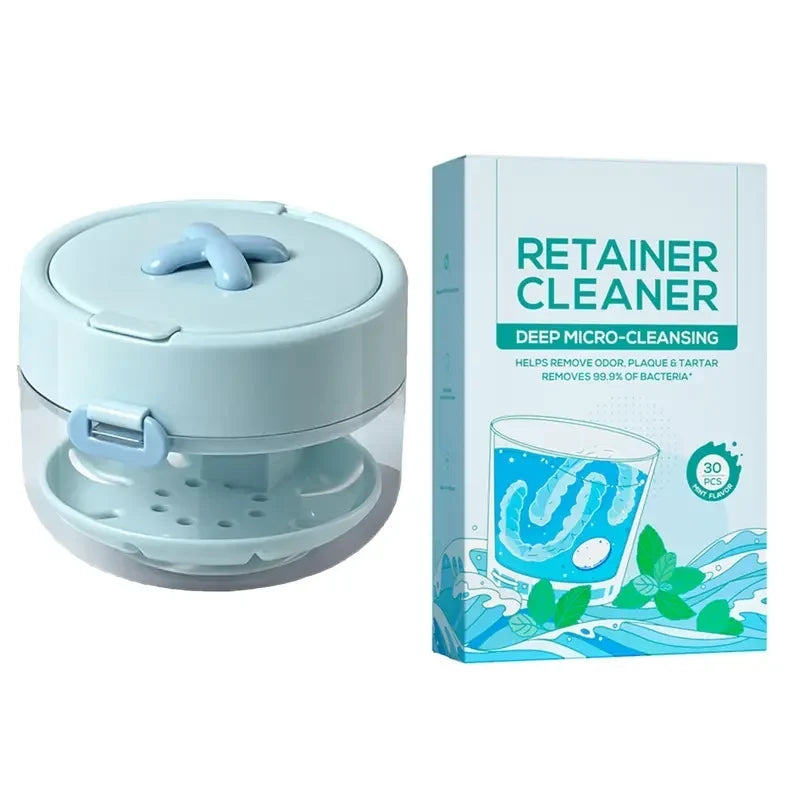 Complete Retainer Care Kit with Auto Lift Tray & Cleaning Tablets
