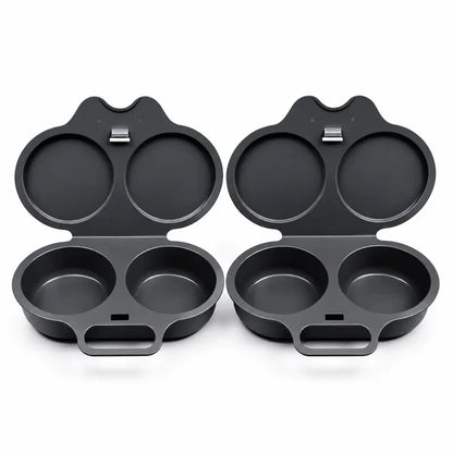 🍳 BUY 1 GET 1 FREE! ✨ Dual Cavity Microwave Egg Poacher – Quick Oil-Free Cooking, Food-Grade PP & Versatile Kitchen Essential 💫