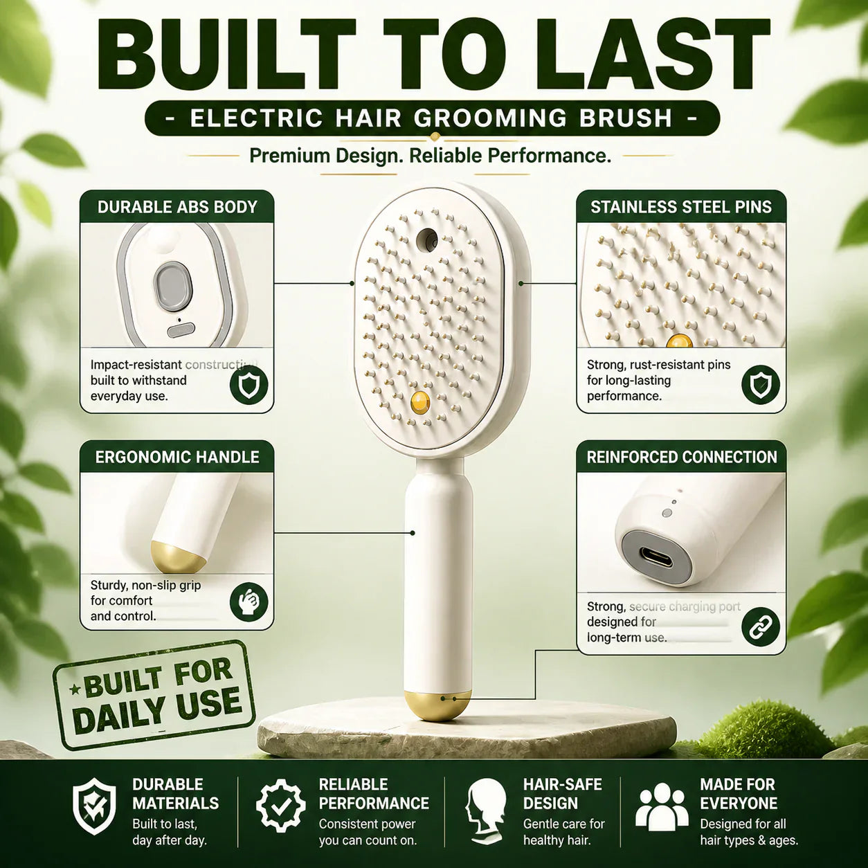📢📢50 %  OFF⏰Electric Spray Massage Comb✨🔥