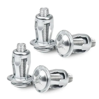 90Pcs Heavy-Duty Carbon Steel Button Rivet Locking Nuts Set