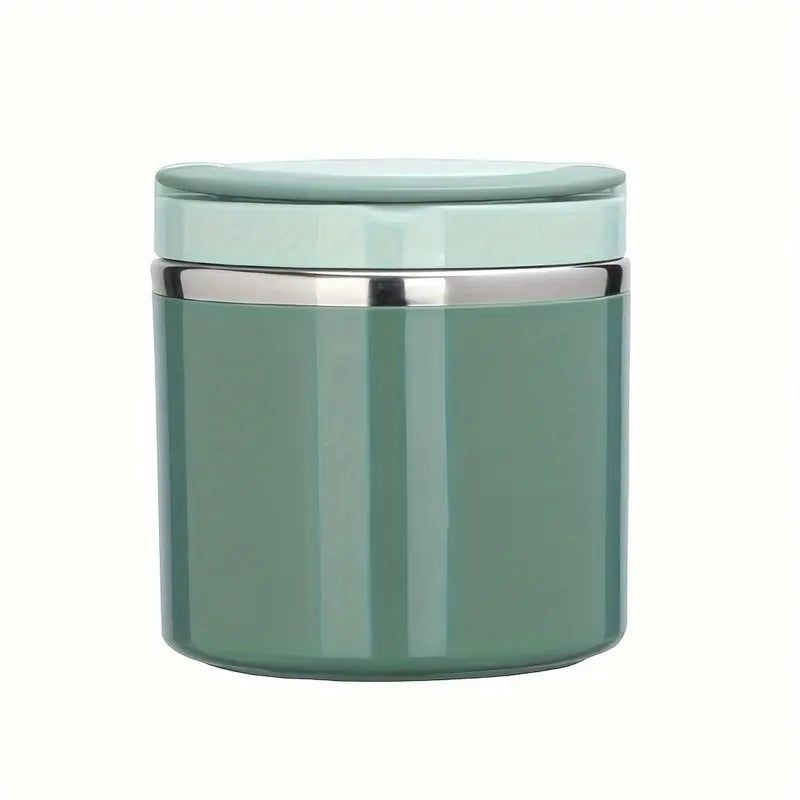 Stainless Steel Bento Style Boxed Lunch Box with Handle - Leakproof