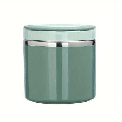 Stainless Steel Bento Style Boxed Lunch Box with Handle - Leakproof