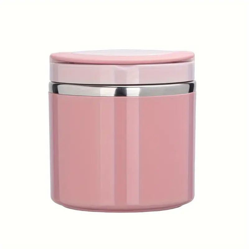 Stainless Steel Bento Style Boxed Lunch Box with Handle - Leakproof
