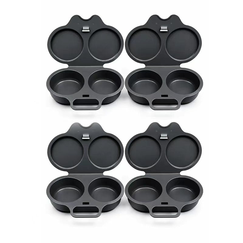 🍳 BUY 1 GET 1 FREE! ✨ Dual Cavity Microwave Egg Poacher – Quick Oil-Free Cooking, Food-Grade PP & Versatile Kitchen Essential 💫