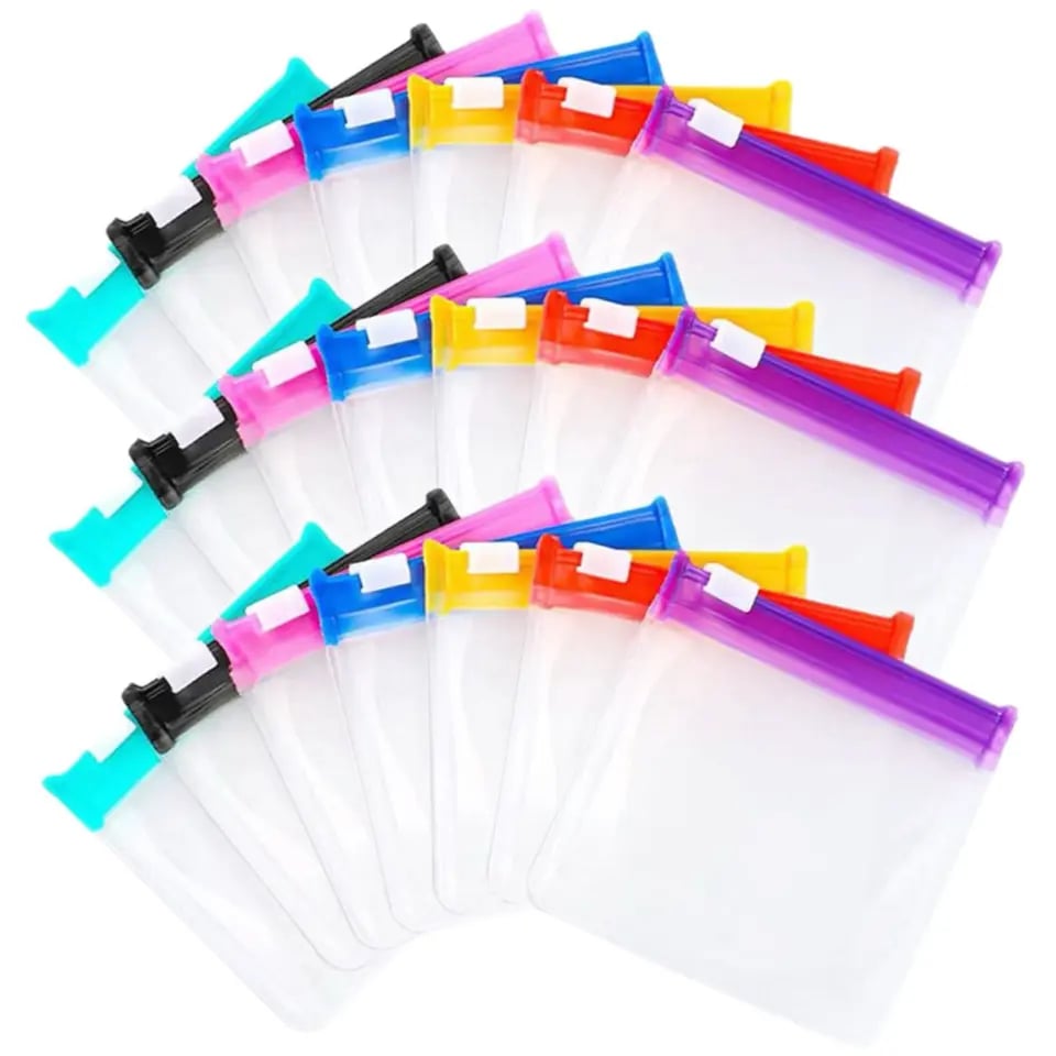Clear Zipper Pill Storage Bag, 7 Counts/set Reusable Pill Organizer, Portable Pill Organizer Storage Bag