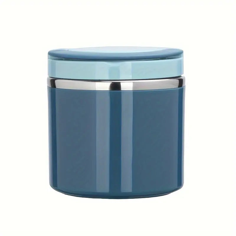 Stainless Steel Bento Style Boxed Lunch Box with Handle - Leakproof