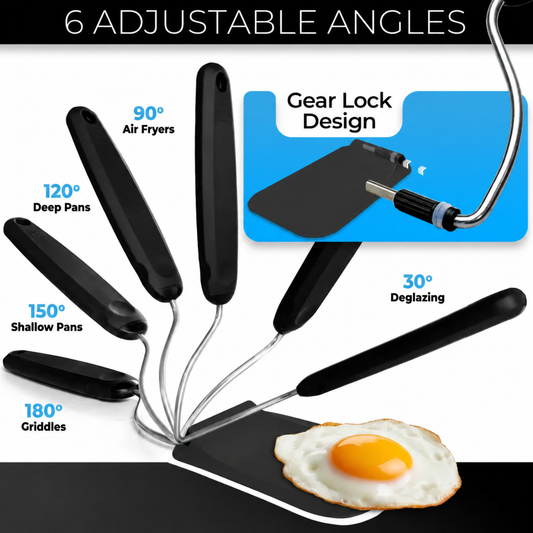 7️⃣ KITCHEN FAVORITE | 7-Position Adjustable Spatula – Multi-Angle Turner for Frying Pans, Griddles & Air Fryers