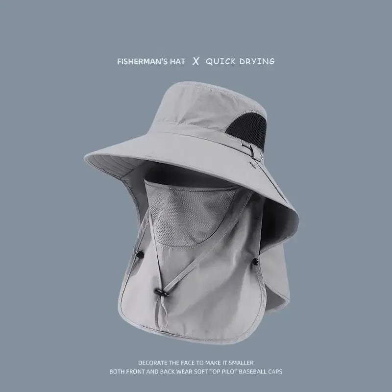 🎁Buy 1 Get 1 Free🎁Spring/Summer Fisherman's Hat Detachable Outdoor Fishing Face Covering Neck Protection