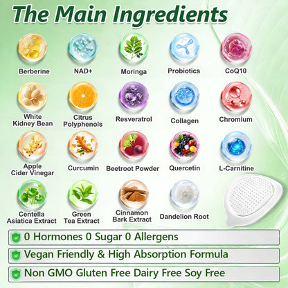 🔥 Vilnexa™ 8-in-1 AMPK Metabolic Slimming Patch 🇺🇸 Moringa × Berberine Formula · Supports Weight Management, Metabolic Balance & Daily Comfort