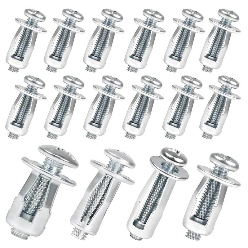 90Pcs Heavy-Duty Carbon Steel Button Rivet Locking Nuts Set