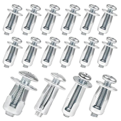 90Pcs Heavy-Duty Carbon Steel Button Rivet Locking Nuts Set