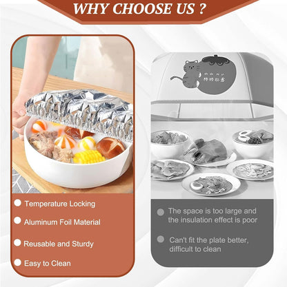 🛑Stop Fighting Plastic Wrap — Cover Meals in Seconds
