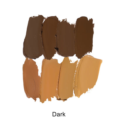 Luxlue Soft Matte Cream Concealer 8-Shade Fade Palette