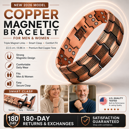 💥Copper Magnetic Bracelet – Relieve Fatigue And Promote Blood Circulation