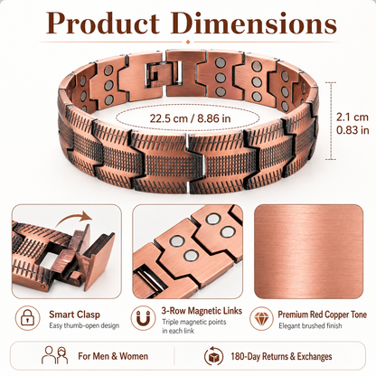 💥Copper Magnetic Bracelet – Relieve Fatigue And Promote Blood Circulation