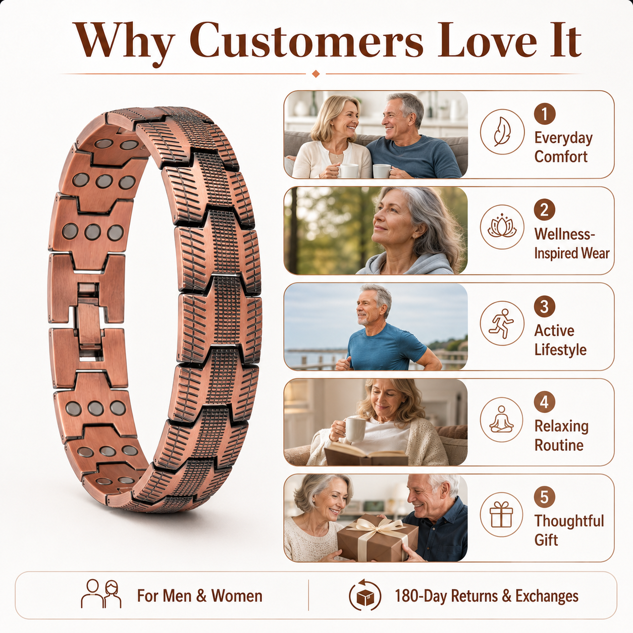 💥Copper Magnetic Bracelet – Relieve Fatigue And Promote Blood Circulation