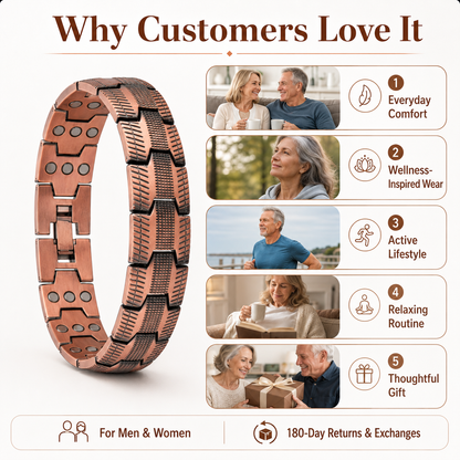 💥Copper Magnetic Bracelet – Relieve Fatigue And Promote Blood Circulation