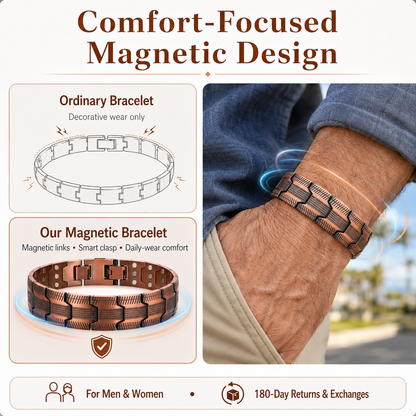 💥Copper Magnetic Bracelet – Relieve Fatigue And Promote Blood Circulation