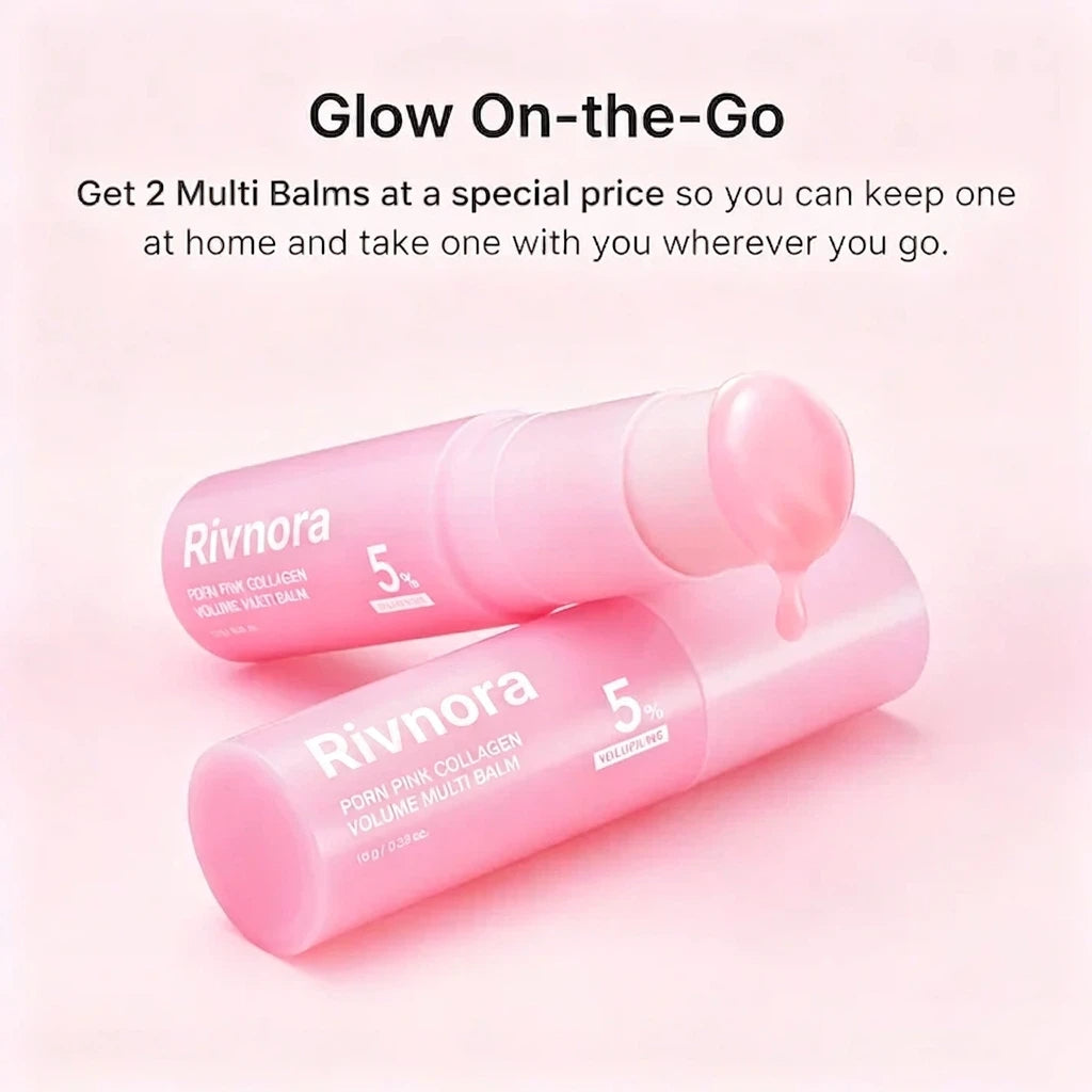 [NEW] Pink Collagen Volume Balm Stick All-in-One Anti-Aging Care for Smoother, Plumper, Youthful-Looking Skine-tss