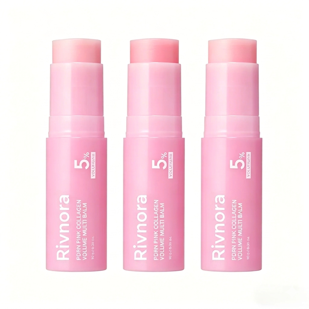 [NEW] Pink Collagen Volume Balm Stick All-in-One Anti-Aging Care for Smoother, Plumper, Youthful-Looking Skine-tss