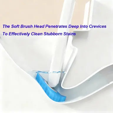 NATRAVOR™ Disposable Toilet Brush, Toilet Bowl Wand Holder Set with 24PCS Cleaner Refills, Bathroom Cleaning System for Sink Bathtub Drain Wash Basin Urinal，Wall-Mount Scrubbing Toilet Brush Bathroom Cleaning Kit