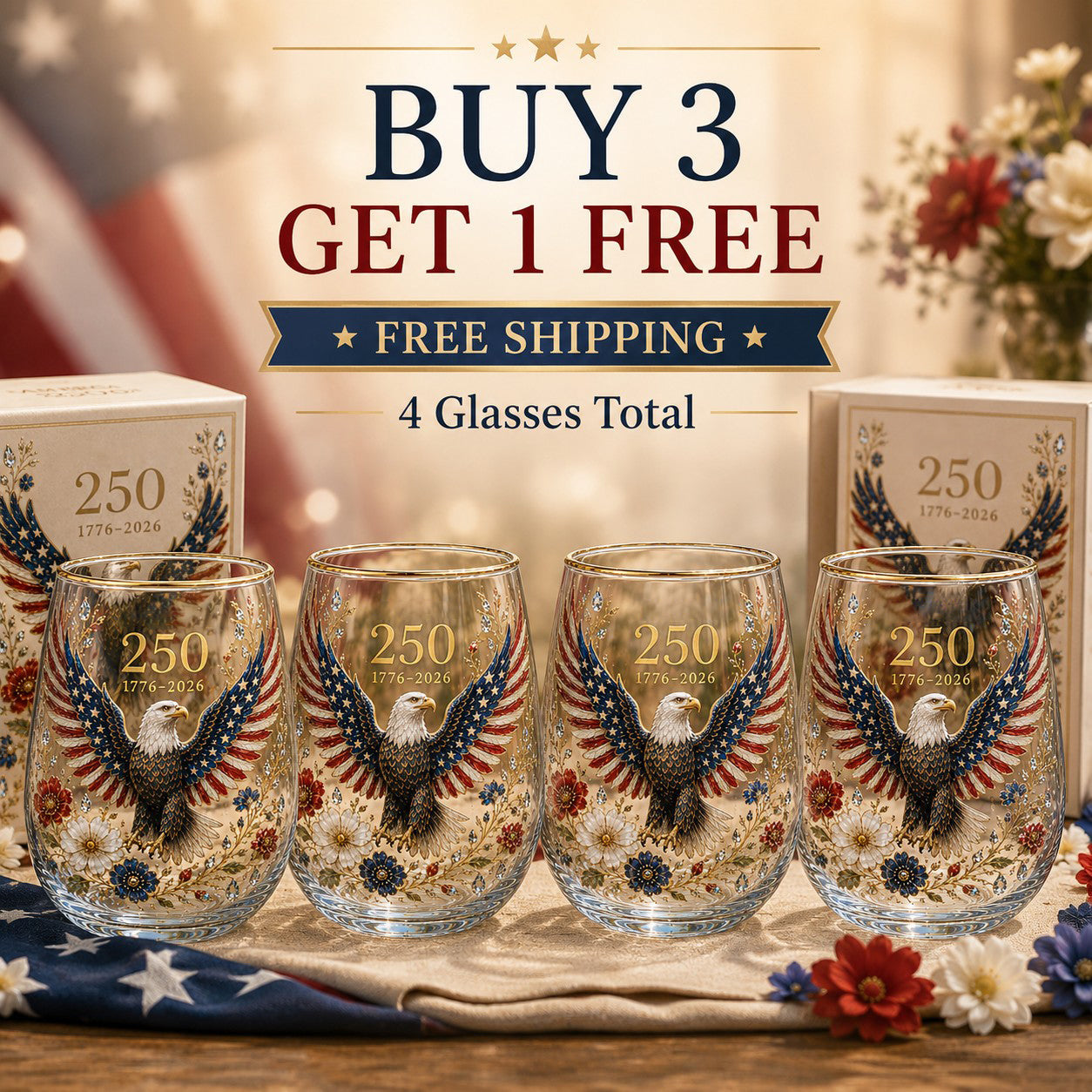 ✨4-Glass Family Set (Buy 3 Get 1 FREE💰)