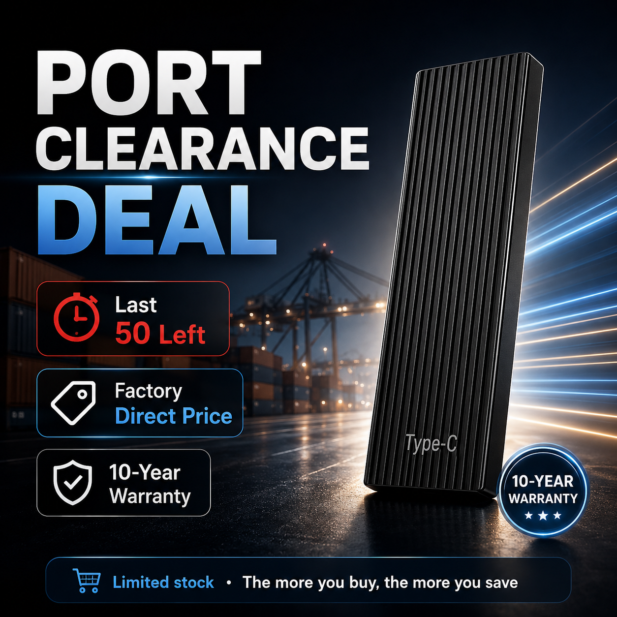 🏆Flash Sale🔥16TB Large-Capacity Type-C Portable Mini SSD