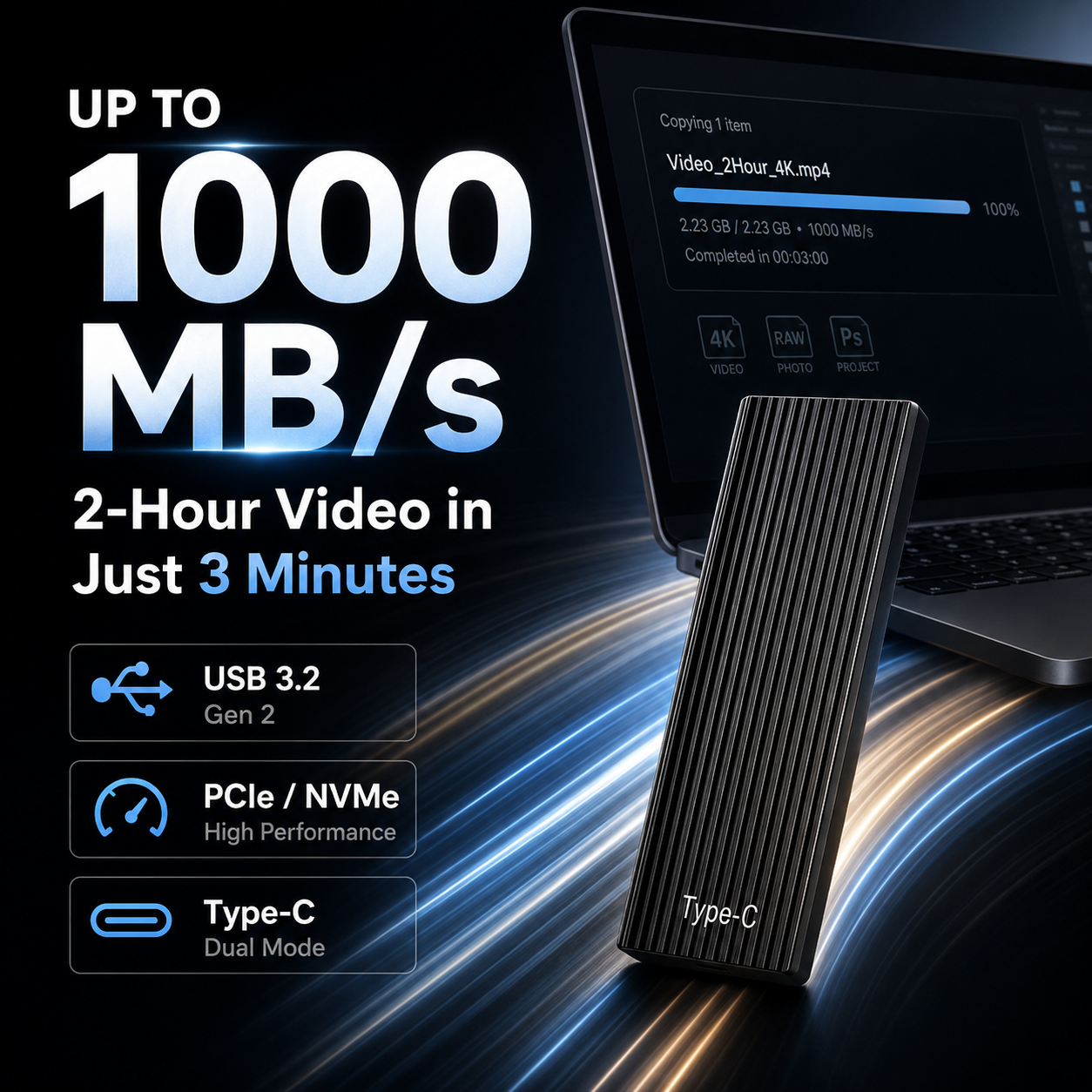 🏆Flash Sale🔥16TB Large-Capacity Type-C Portable Mini SSD